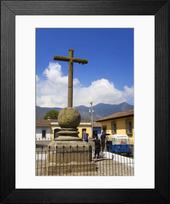Framed Print : Cross at Nuestra Senora de Las Mercedes Church, Antigua City, Guatemala, Central America Framed Print : Cross at Nuestra Senora de Las Mercedes Church, Antigua City, Guatemala, Central America