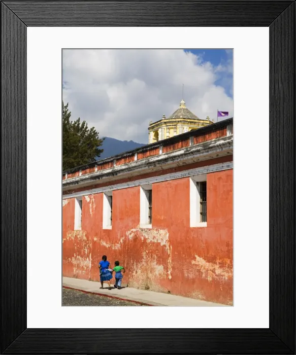 Framed Print : Colonial architecture, Antigua City, Guatemala, Central America Framed Print : Colonial architecture, Antigua City, Guatemala, Central America