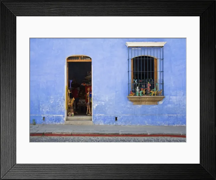 Framed Print : Store in Antigua City, Guatemala, Central America Framed Print : Store in Antigua City, Guatemala, Central America