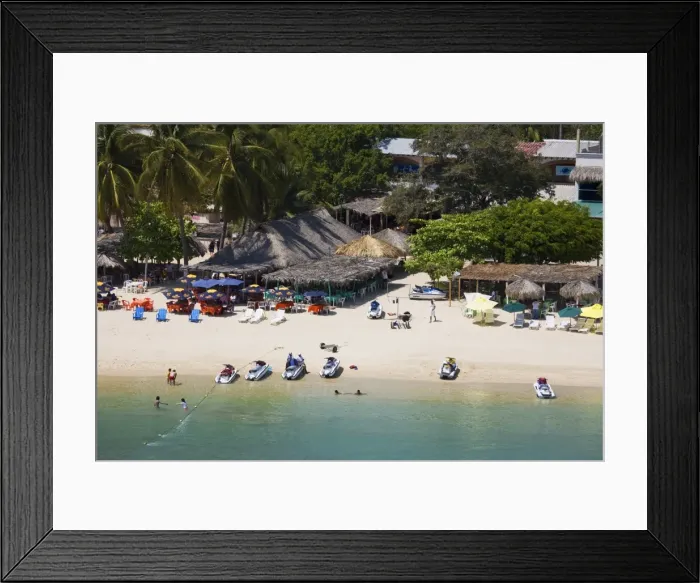 Framed Print : Santa Cruz Beach, Bahias de Huatulco, Oaxaca State, Pacific Coast, Mexico, North America Framed Print : Santa Cruz Beach, Bahias de Huatulco, Oaxaca State, Pacific Coast, Mexico, North America