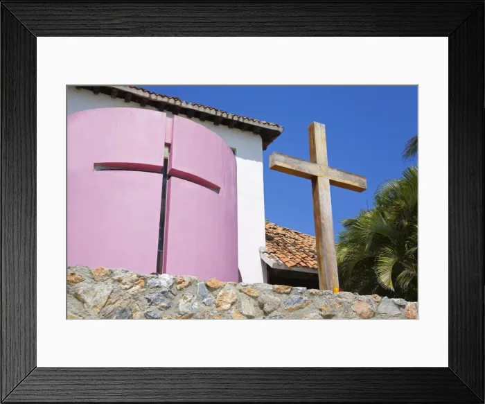 Framed Print : Santa Cruz Chapel, Bahias de Huatulco, Oaxaca State, Pacific Coast, Mexico, North America Framed Print : Santa Cruz Chapel, Bahias de Huatulco, Oaxaca State, Pacific Coast, Mexico, North America