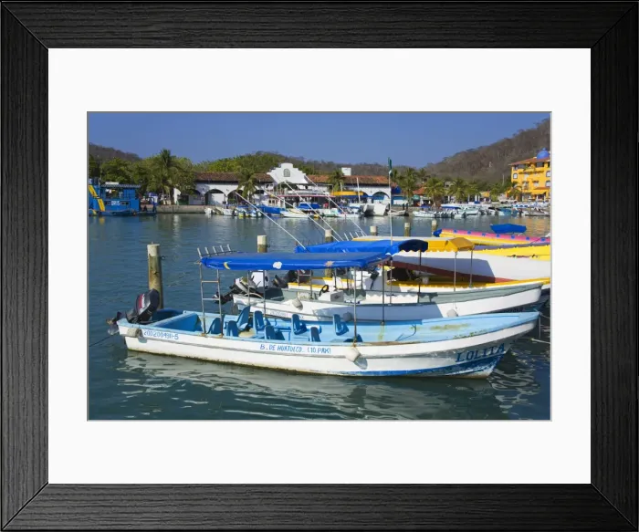 Framed Print : Marina, Santa Cruz Port, Huatulco, Oaxaca State, Pacific Coast, Mexico, North America Framed Print : Marina, Santa Cruz Port, Huatulco, Oaxaca State, Pacific Coast, Mexico, North America