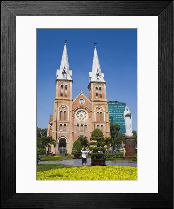Framed Print : The Notre Dame Cathedral, Hoh Chi Minh City (Saigon), Vietnam, Indochina