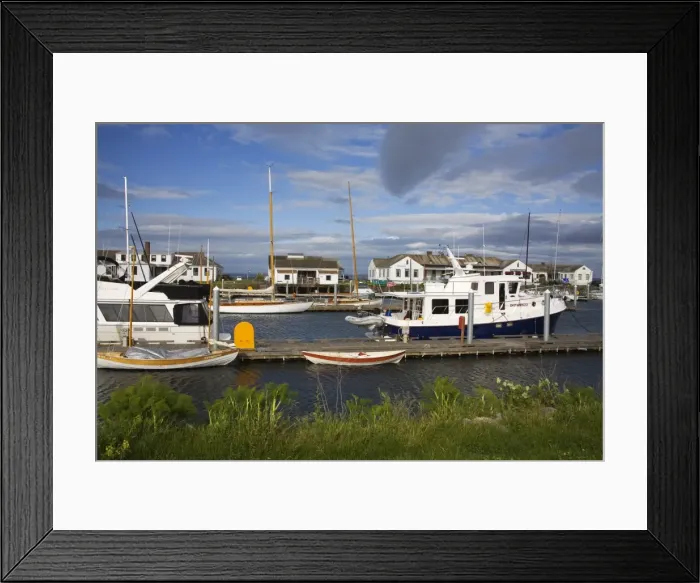 Framed Print : Point Hudson Marina, Port Townsend, Washington State, United States of America
