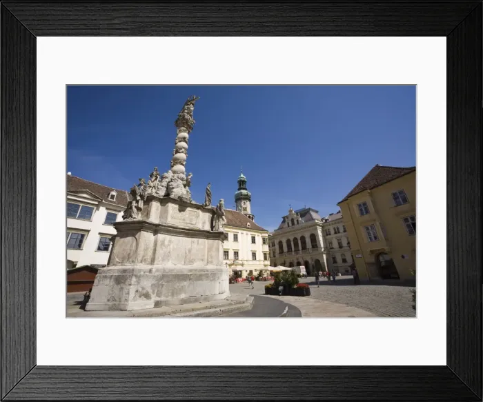 Framed Print : Trinity Column, Fo Ter, Old Town, Sopron, Hungary, Europe Framed Print : Trinity Column, Fo Ter, Old Town, Sopron, Hungary, Europe