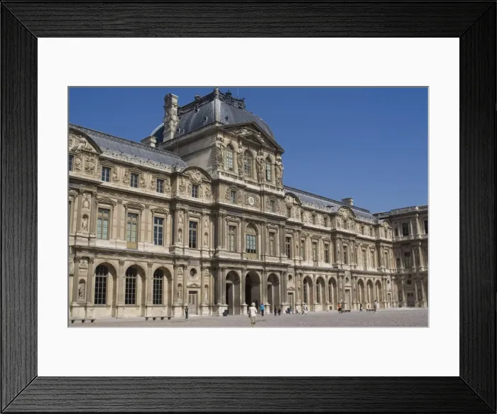 Framed Print : View of the Louvre Museum, Paris, France, Europe Framed Print : View of the Louvre Museum, Paris, France, Europe