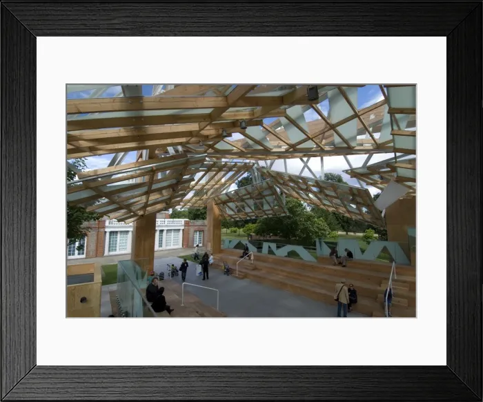Framed Print : Frank Gehrys pavilion for the Serpentine Gallery, Hyde Park, London Framed Print : Frank Gehrys pavilion for the Serpentine Gallery, Hyde Park, London