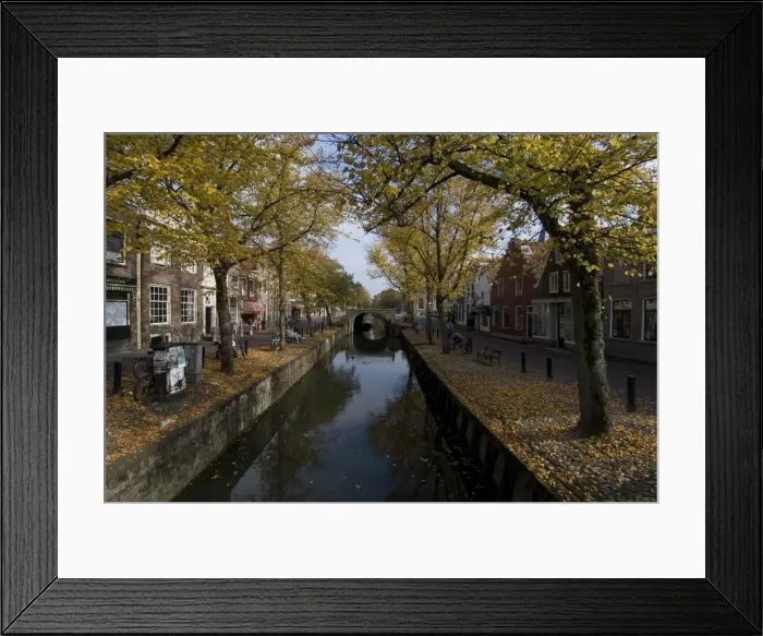 Framed Print : Main canal, Edam, Netherlands, Europe Framed Print : Main canal, Edam, Netherlands, Europe
