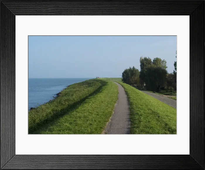 Framed Print : Walk from Edam to Volendam along the Markemeer, Netherlands, Europe Framed Print : Walk from Edam to Volendam along the Markemeer, Netherlands, Europe