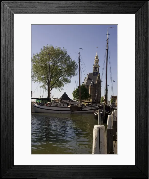 Framed Print : The port of Hoorn, Holland, Europe Framed Print : The port of Hoorn, Holland, Europe