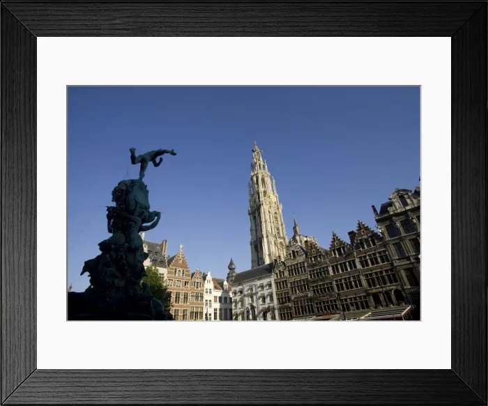 Framed Print : Grote Markt (Market Square), Antwerp, Belgium, Europe Framed Print : Grote Markt (Market Square), Antwerp, Belgium, Europe