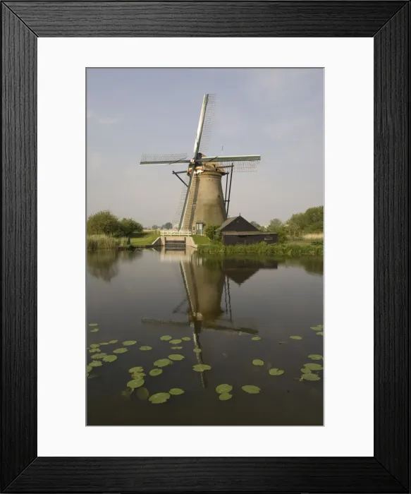 Framed Print : Kinderdijk windmills, Holland, Europe Framed Print : Kinderdijk windmills, Holland, Europe