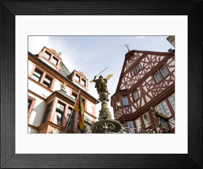 Framed Print : The town of Bernkastel along the Rhine, Rhineland-Palatinate, Germany, Europe Framed Print : The town of Bernkastel along the Rhine, Rhineland-Palatinate, Germany, Europe