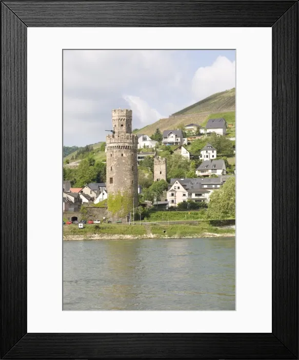 Framed Print : The tower of Braubach, near Koblenz, the Rhine River, Rhineland-Palatinate Framed Print : The tower of Braubach, near Koblenz, the Rhine River, Rhineland-Palatinate
