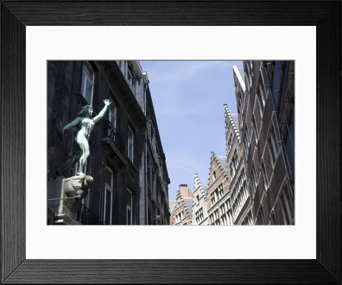 Framed Print : In the old town, Antwerp, Belgium, Europe Framed Print : In the old town, Antwerp, Belgium, Europe