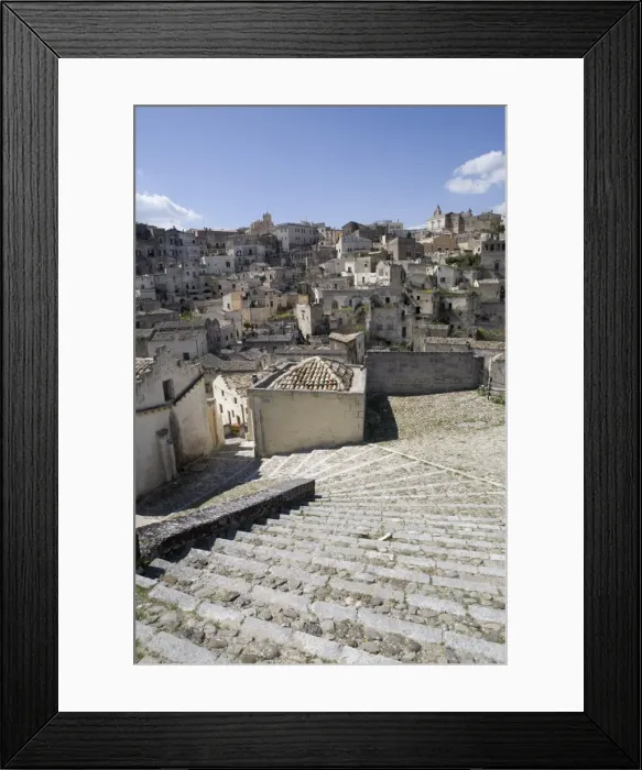 Framed Print : The Sassi Quarter, UNESCO World Heritage Site, city of Matera, Basilicata Framed Print : The Sassi Quarter, UNESCO World Heritage Site, city of Matera, Basilicata