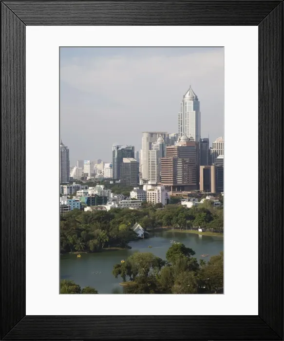 Framed Print : City skyline and Lumpini Park, Bangkok, Thailand, Southeast Asia, Asia Framed Print : City skyline and Lumpini Park, Bangkok, Thailand, Southeast Asia, Asia