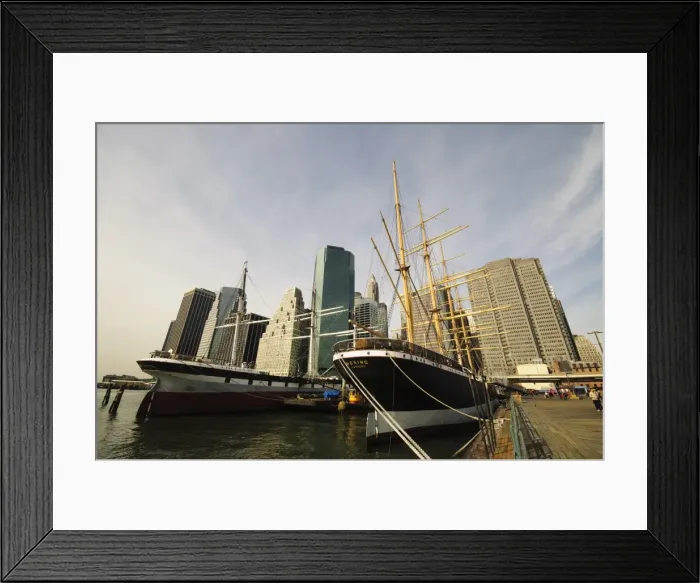 Framed Print : South Street Seaport, Lower Manhattan, New York City, New York, United States of America Framed Print : South Street Seaport, Lower Manhattan, New York City, New York, United States of America