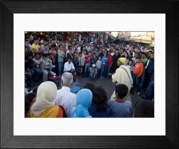 Framed Print : Story teller at Djemaa el Fna, Marrakesh, Morocco, North Africa, Africa Framed Print : Story teller at Djemaa el Fna, Marrakesh, Morocco, North Africa, Africa