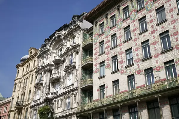 Majolikahaus by Otto Wagner, Vienna, Austria, Europe
