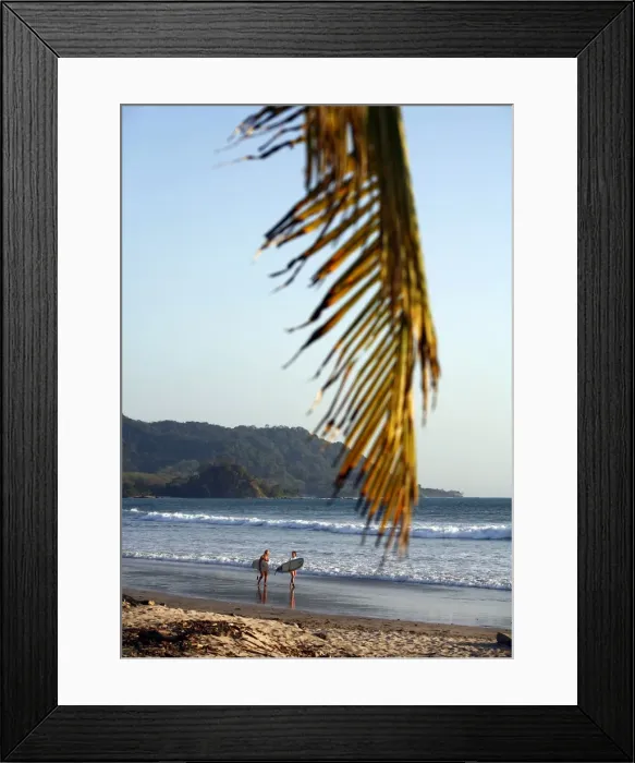 Framed Print : Santa Teresa beach, Nicoya peninsula, Costa Rica, Central America