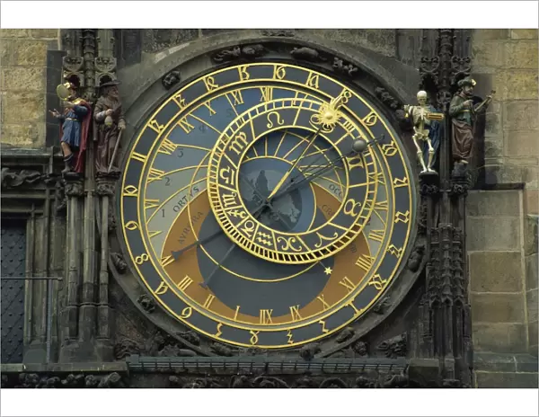 Astronomical clock, Old Town Square, Prague, Czech Republic, Europe