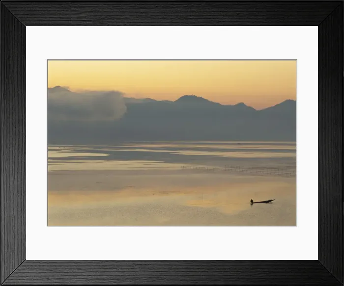 Framed Print : Fishing at dawn, Inle Lake, Shan State, Myanmar (Burma), Asia Framed Print : Fishing at dawn, Inle Lake, Shan State, Myanmar (Burma), Asia