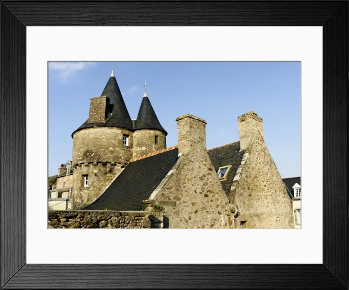 Framed Print : Breton manor house, Dinard, Brittany, France, Europe Framed Print : Breton manor house, Dinard, Brittany, France, Europe