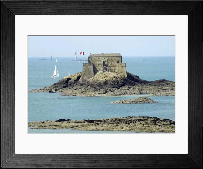Framed Print : National fort built by Vauban in 1689, St. Malo, Brittany, France, Europe Framed Print : National fort built by Vauban in 1689, St. Malo, Brittany, France, Europe