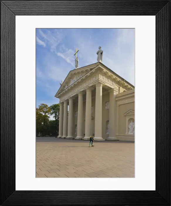 Framed Print : Cathedral Square (Katedros aikste), Vilnius Cathedral, Vilnius, Lithuania Framed Print : Cathedral Square (Katedros aikste), Vilnius Cathedral, Vilnius, Lithuania