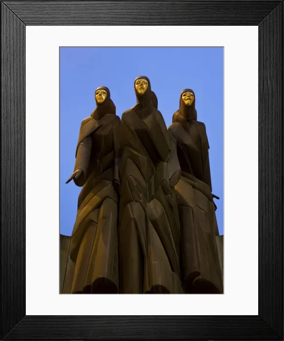 Framed Print : Sculpture of the Feast of the Three Musicians, National Drama Theatre, Vilnius Framed Print : Sculpture of the Feast of the Three Musicians, National Drama Theatre, Vilnius