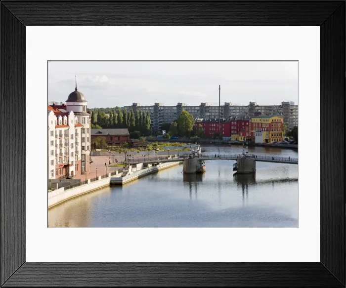 Framed Print : Modern buildings along the River Pregolya, Kaliningrad (Konigsberg), Russia, Europe Framed Print : Modern buildings along the River Pregolya, Kaliningrad (Konigsberg), Russia, Europe