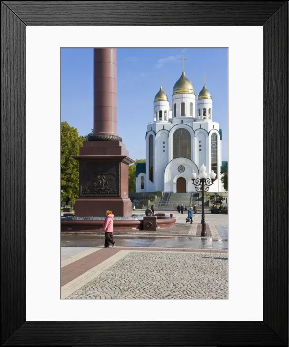 Framed Print : Cathedral of Christ the Saviour, Ploshchad Pobedy (Pobedy Square), Kaliningrad