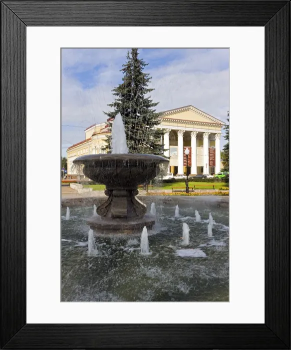 Framed Print : Drama Theatre House on Prospekt Mira, Kaliningrad, Russia, Europe Framed Print : Drama Theatre House on Prospekt Mira, Kaliningrad, Russia, Europe