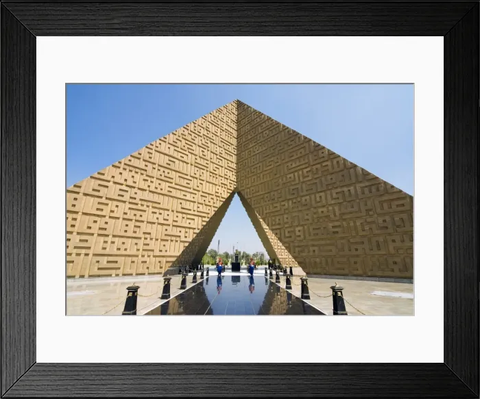 Framed Print : Unknown Soldier Memorial and Anwar Sadat Tomb, Nasser City, Cairo, Egypt