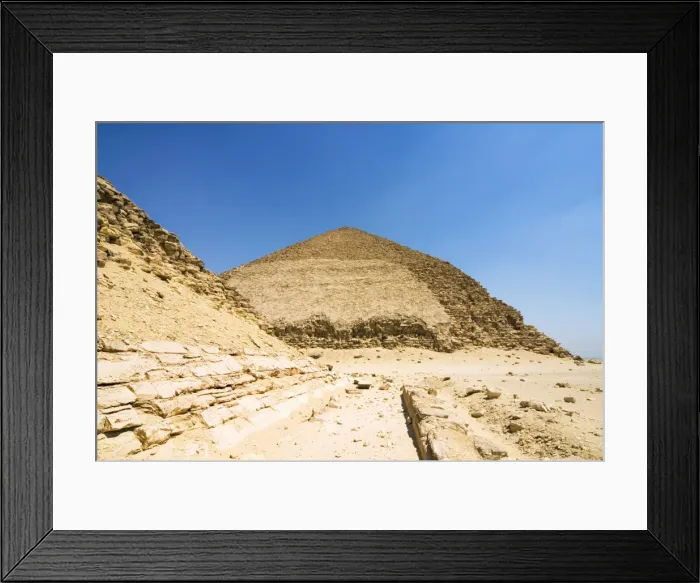 Framed Print : The Bent Pyramid at Dahshur, UNESCO World Heritage Site, near Cairo, Egypt Framed Print : The Bent Pyramid at Dahshur, UNESCO World Heritage Site, near Cairo, Egypt