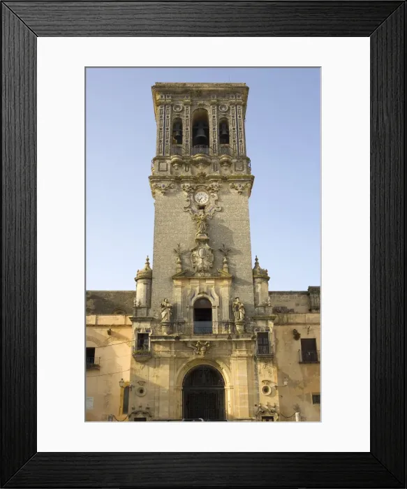 Framed Print : Santa Maria de la Asuncion church, Arcos de la Frontera, one of the white villages Framed Print : Santa Maria de la Asuncion church, Arcos de la Frontera, one of the white villages