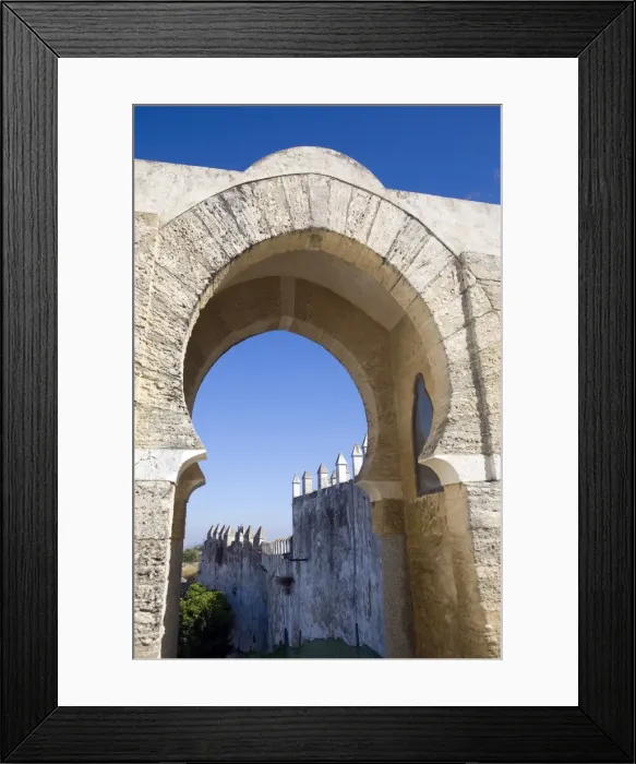 Framed Print : Pastora arch (Arab gate) in Moorish style, Medina Sidonia, Cadiz province Framed Print : Pastora arch (Arab gate) in Moorish style, Medina Sidonia, Cadiz province