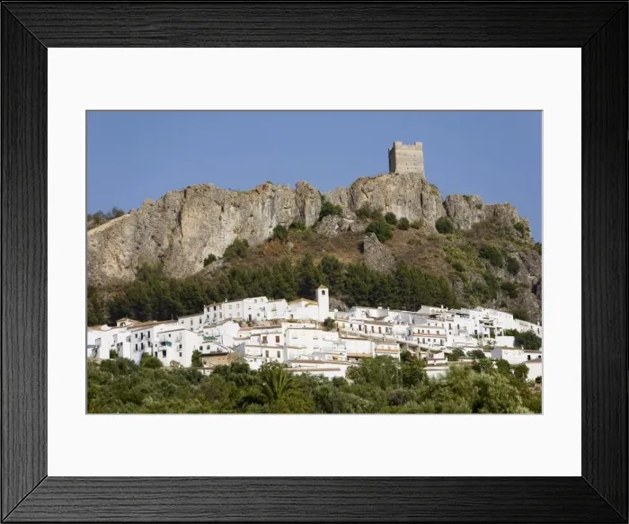 Framed Print : Zahara de la Sierra, one of the white villages, Cadiz province, Andalucia, Spain, Europe Framed Print : Zahara de la Sierra, one of the white villages, Cadiz province, Andalucia, Spain, Europe