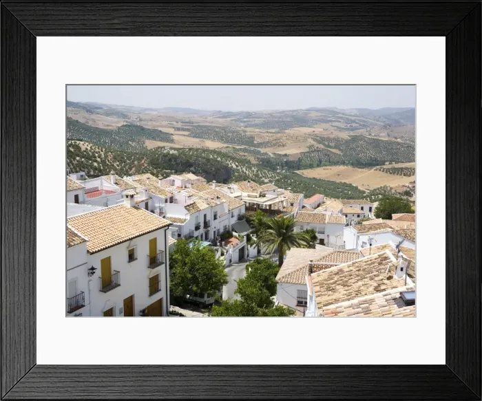 Framed Print : Zahara de la Sierra, one of the white villages, Andalucia, Spain, Europe Framed Print : Zahara de la Sierra, one of the white villages, Andalucia, Spain, Europe