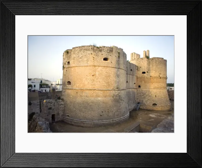 Framed Print : The castle, Otranto, Lecce province, Puglia, Italy, Europe