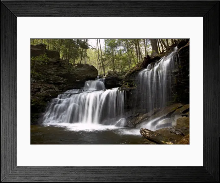 Framed Print : R. B. Ricketts Falls, Ricketts Glenn State Park, Pennsylvania, United States of America Framed Print : R. B. Ricketts Falls, Ricketts Glenn State Park, Pennsylvania, United States of America