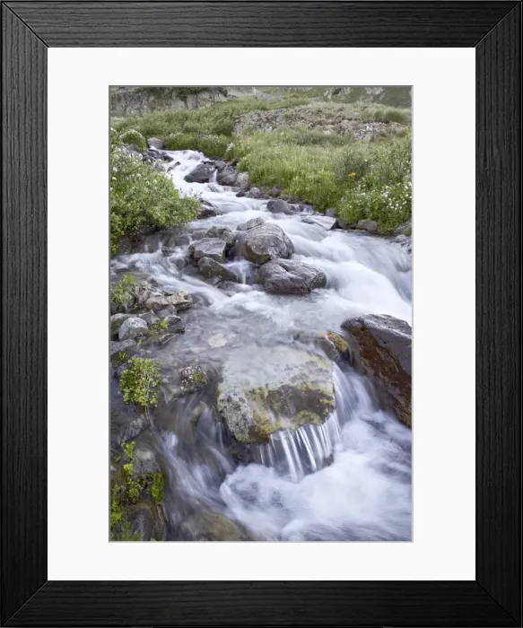 Framed Print : Cascades, American Basin, Uncompahgre National Forest, Colorado, United States of America Framed Print : Cascades, American Basin, Uncompahgre National Forest, Colorado, United States of America