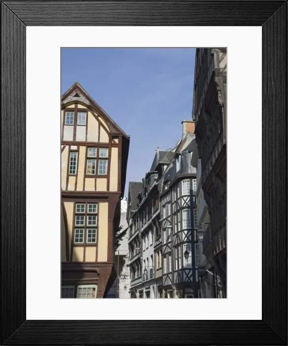 Framed Print : A street in the old town, Rouen, Haute Normandie, France, Europe Framed Print : A street in the old town, Rouen, Haute Normandie, France, Europe