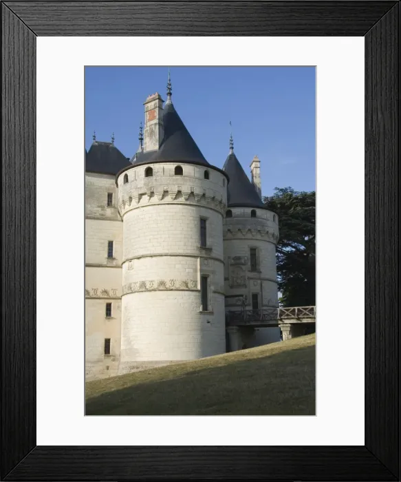 Framed Print : The Gate Towers, Chateau de Chaumont, Loir-et-Cher, Loire Valley, France, Europe