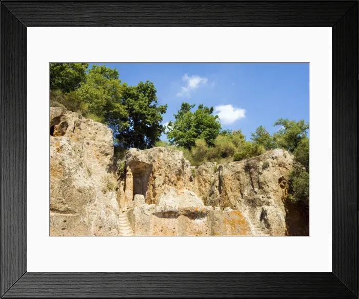 Framed Print : Ildebranda Tomb, Etruscan Necropolis of Sovana, Sovana, Grosseto, Tuscany, Italy, Europe Framed Print : Ildebranda Tomb, Etruscan Necropolis of Sovana, Sovana, Grosseto, Tuscany, Italy, Europe