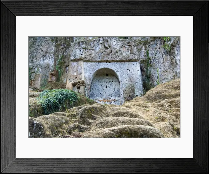 Framed Print : The Tomb of the Mermaid, The Sopraripa Necropolis, Etruscan Necropolis of Sovana Framed Print : The Tomb of the Mermaid, The Sopraripa Necropolis, Etruscan Necropolis of Sovana