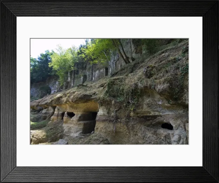 Framed Print : The Sopraripa Necropolis, Etruscan Necropolis of Sovana, Sovana, Grosseto Framed Print : The Sopraripa Necropolis, Etruscan Necropolis of Sovana, Sovana, Grosseto