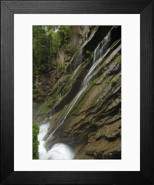 Framed Print : Swirling glacial water carves through Wimbachklamm gorge, near Ramsau, Berchtesgaden National Park Framed Print : Swirling glacial water carves through Wimbachklamm gorge, near Ramsau, Berchtesgaden National Park