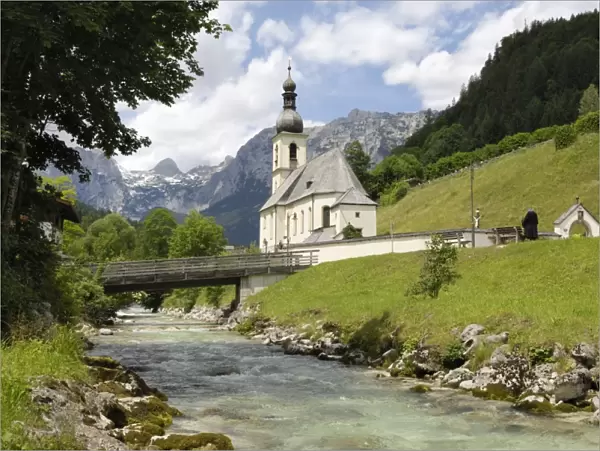Ramsau church, near Berchtesgaden, Bavaria, Germany, Europe